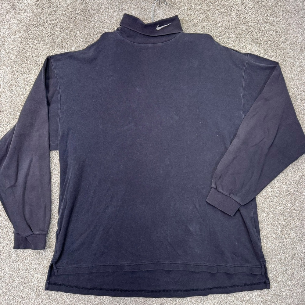 Nike Golf Long Sleeve Top Mens XL Mock Neck Black Embroidered EUC
